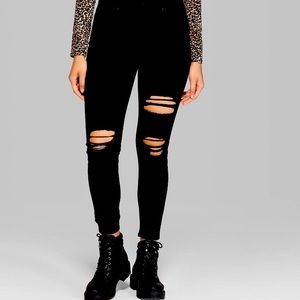 Wild Fable Distressed Black Jeans